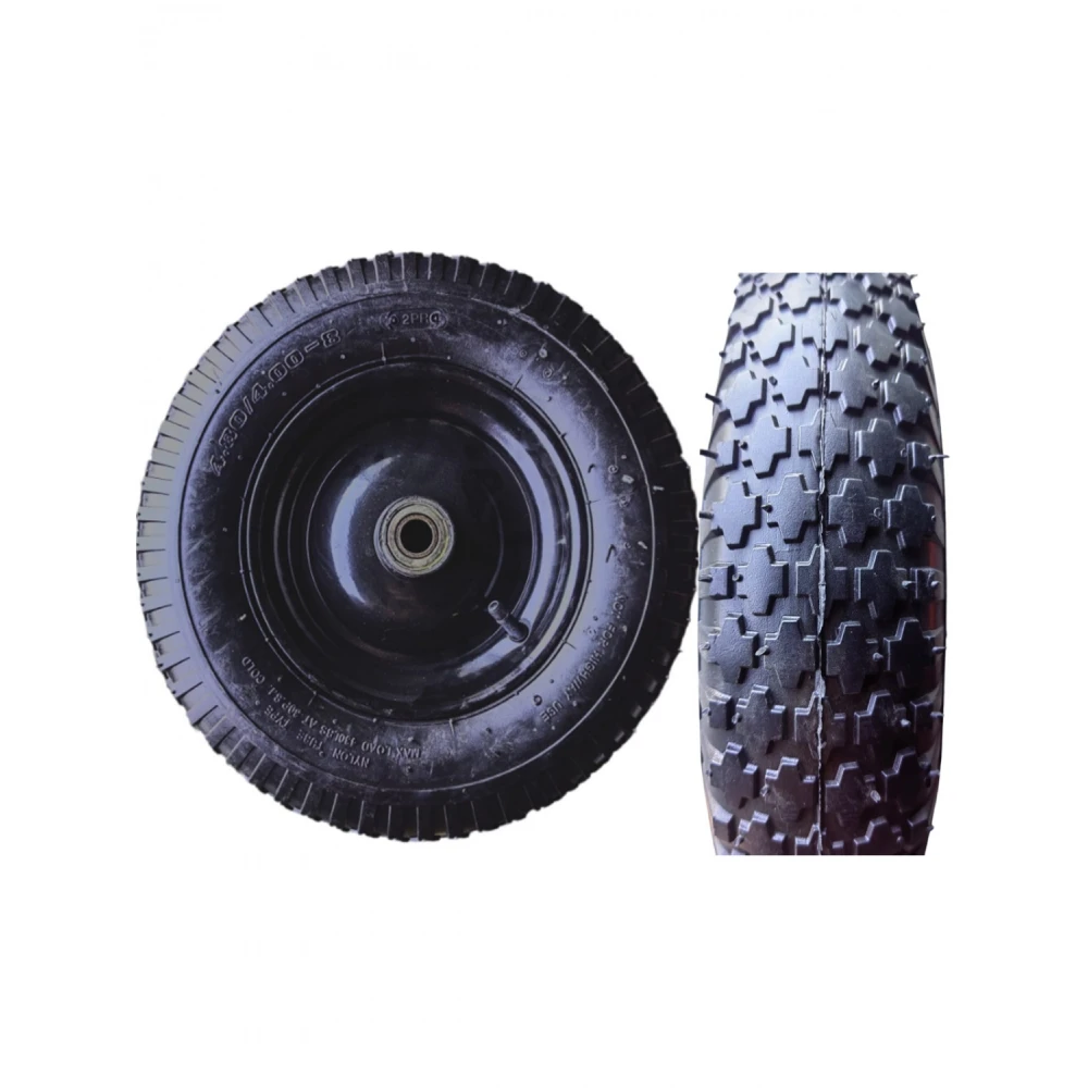 Пневматично колело + ос 20Х93 мм, NEW PROTECTOR - 400-8