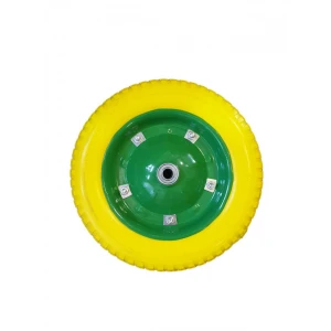 Полиуретаново жълто колело за ръчна количка - 300-8