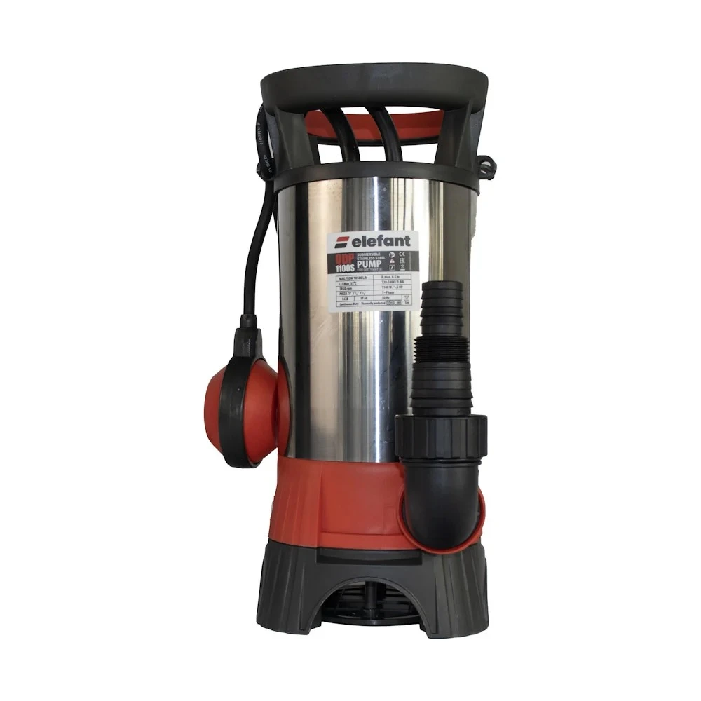 Потопяема помпа за чиста вода 1100W, 10500 л/ч., с поплавък - QDP1100S