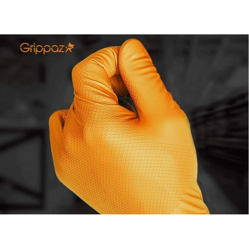 Нитрилни ръкавици, оранжеви, XL, 50 броя в опаковка - 920-P2580056