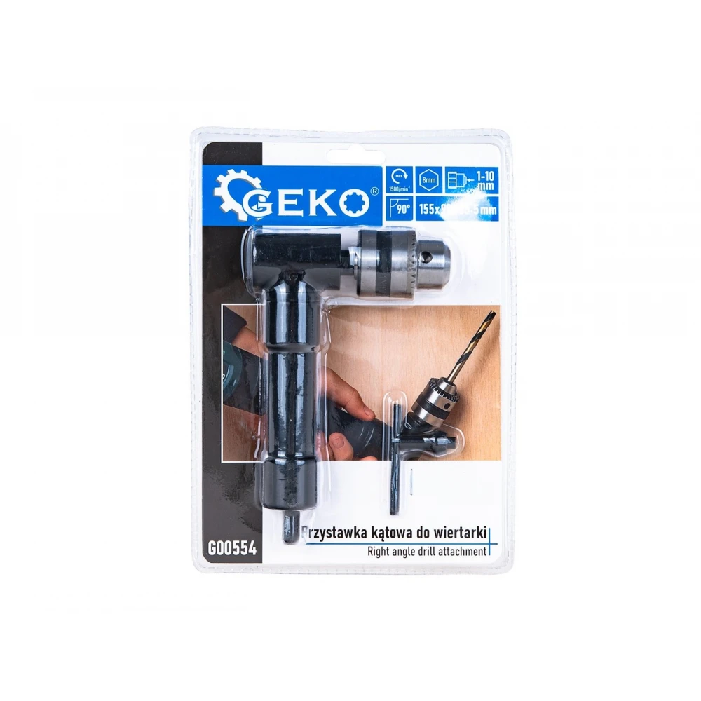 Ъглова приставка за бормашина 1-10 мм, 90°, 1500 об./мин. - G00554