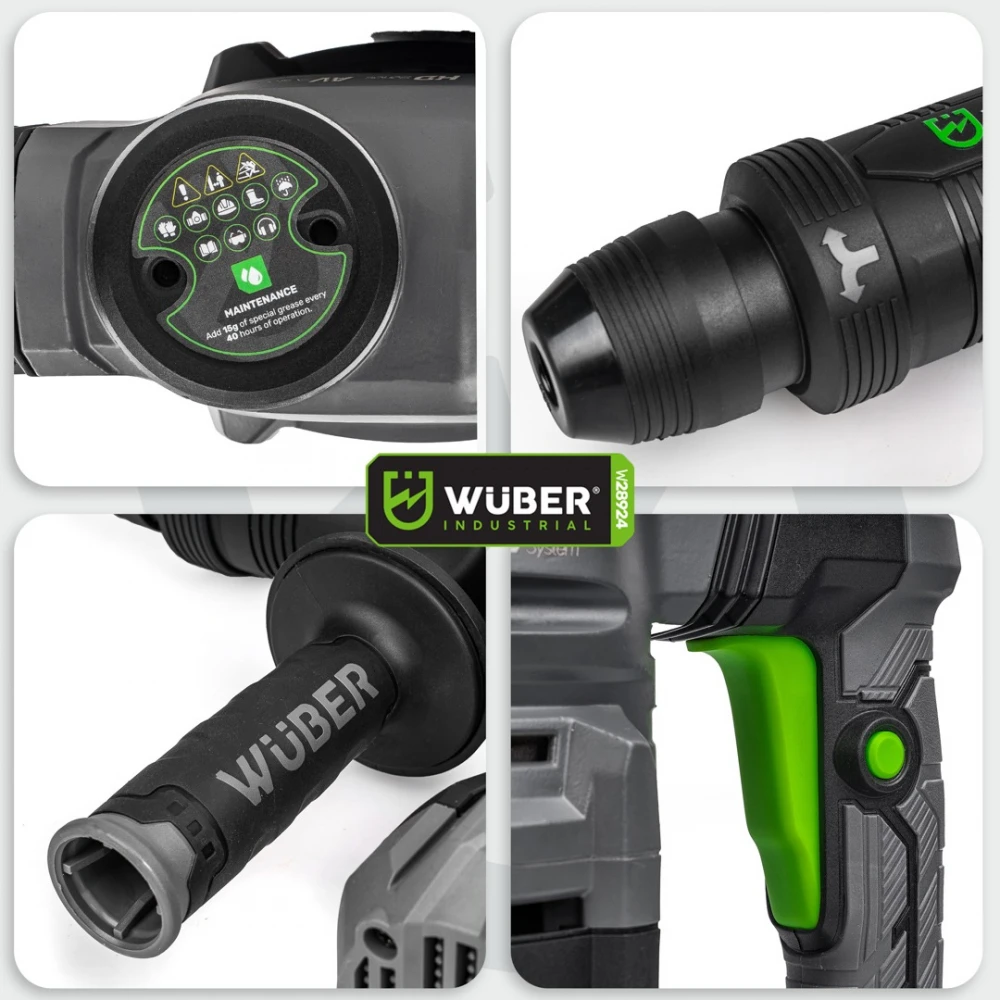 Професионален къртач 1200W, 3600 уд/мин., SDS MAX - W28924