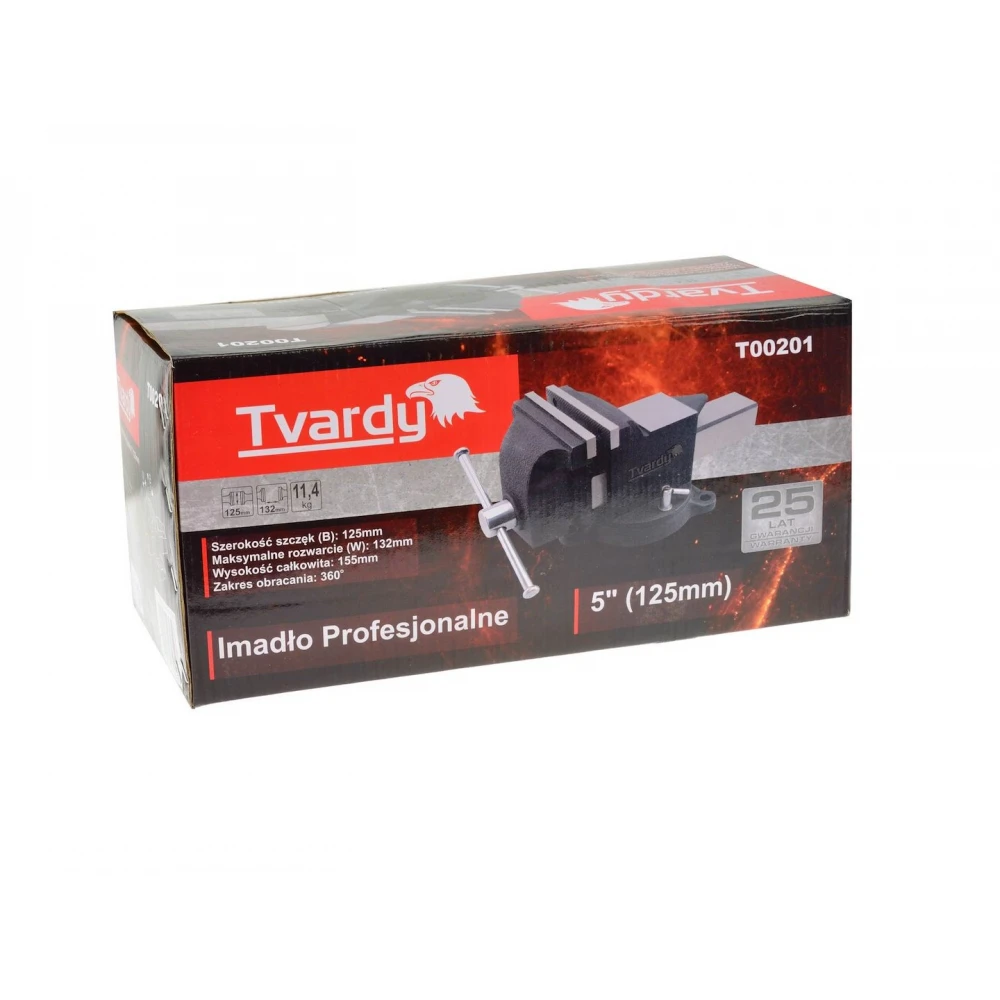 Професионално менгеме 125 мм с наковалня, и въртяща се основа - T00201