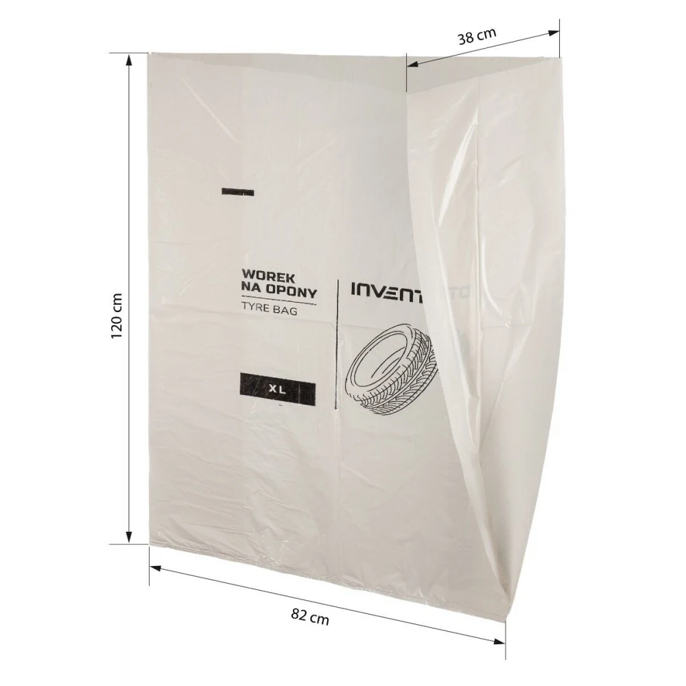 Торби за гуми, XL, 100 броя, 1200x1200 мм, бели - 583-1200-PROFI