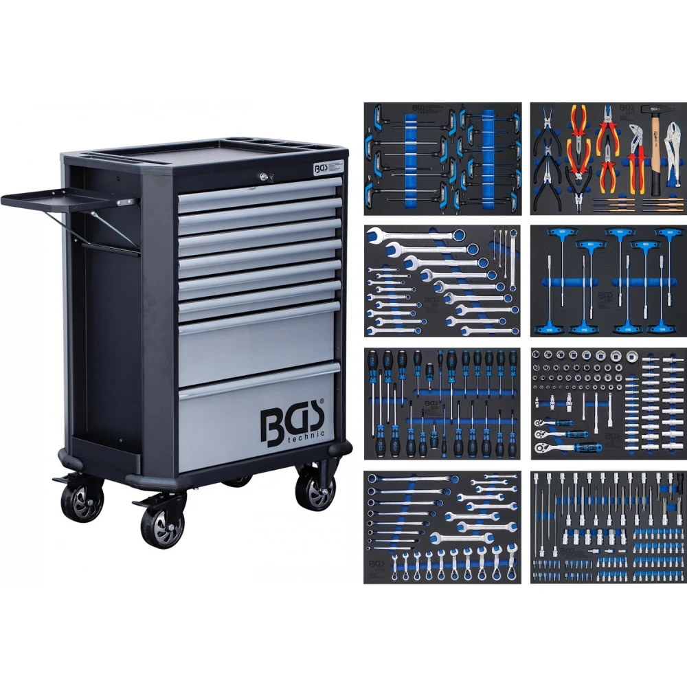 Оборудва количка / шкаф с инструменти 299 части - BGS4007