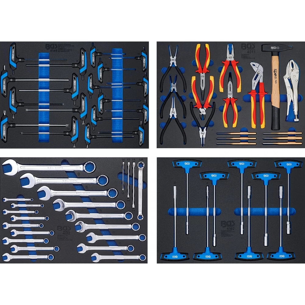 Оборудва количка / шкаф с инструменти 299 части - BGS4007