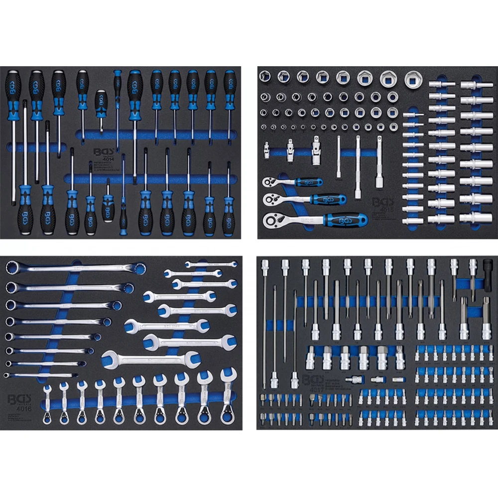 Оборудва количка / шкаф с инструменти 299 части - BGS4007