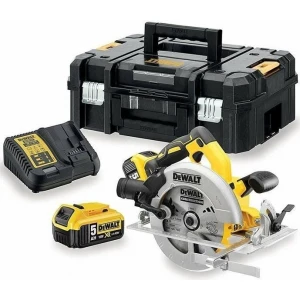 Ръчен акумулаторен, безчетков циркуляр, 18 V, DeWalt DCS570P2