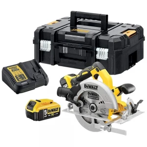 Ръчен акумулаторен, безчетков циркуляр, 18V, DeWalt DCS570P2