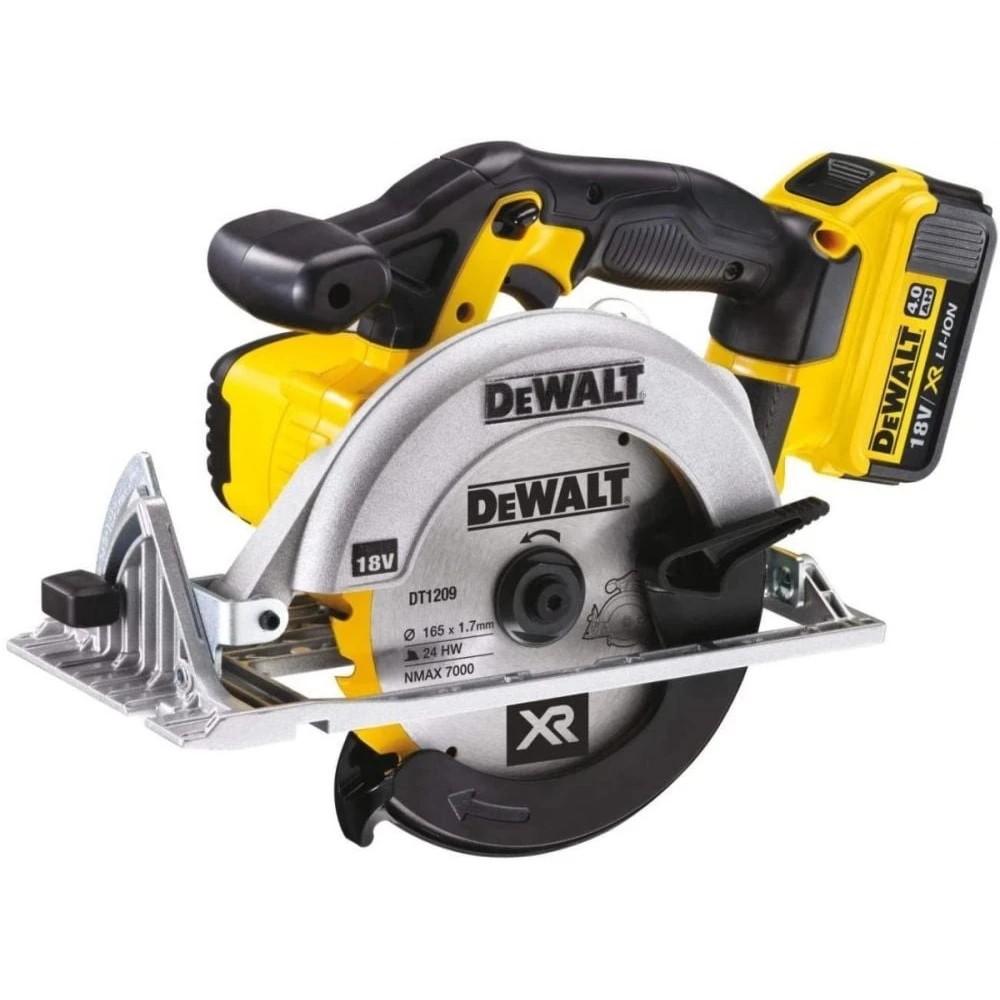 Ръчен акумулаторен циркуляр, 18 V / 4.0Ah Li-Ion, DeWalt DCS391M2