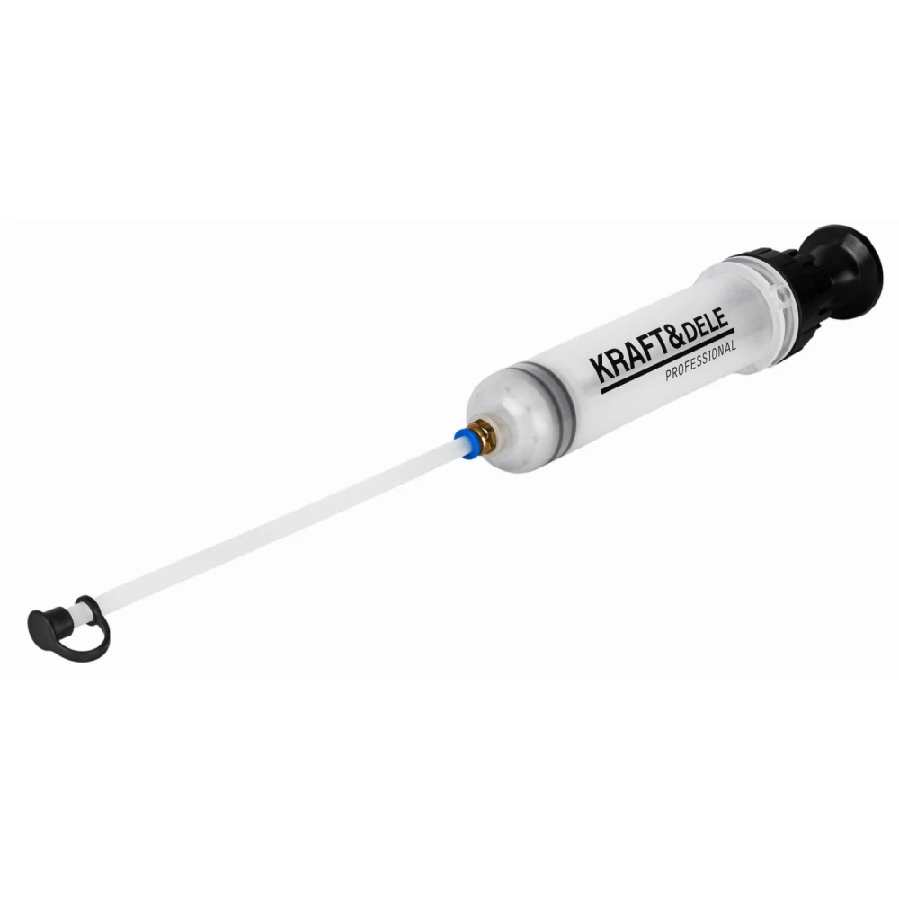 Ръчна помпа / Шприц за масло с два маркуча 200 мл. - KD3575