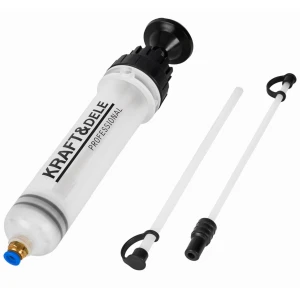 Ръчна помпа / Шприц за масло с два маркуча 200 мл. - KD3575