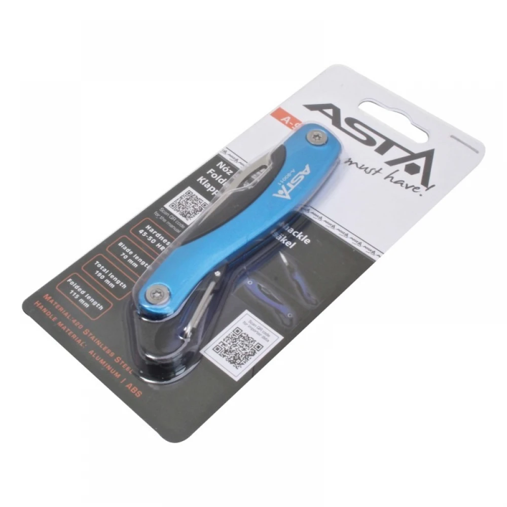 Сгъваем нож с карабинер - А-90011