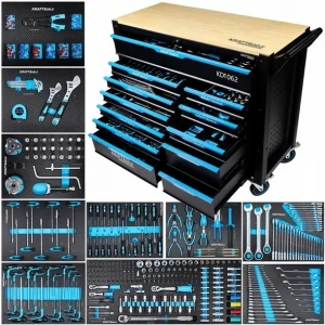 Оборудвана Количка / шкаф с инструменти 501 части - KD1062