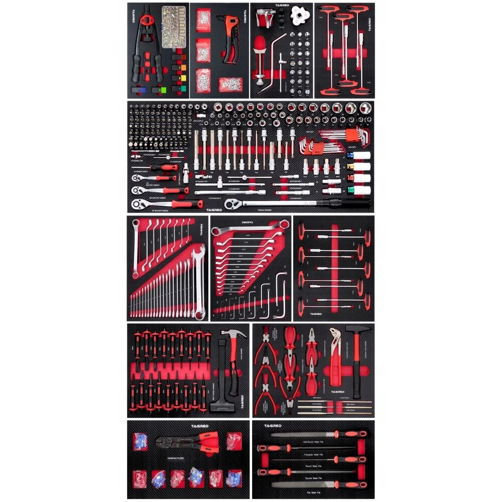 Оборудвана количка с инструменти 12 чекмеджета 691 части - TA186