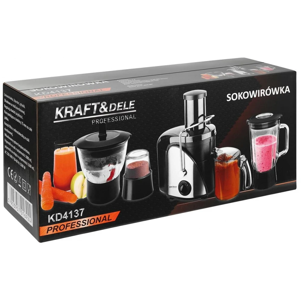 Бърза сокоизстисквачка 1500 W, с автоматично почистване - KD4137