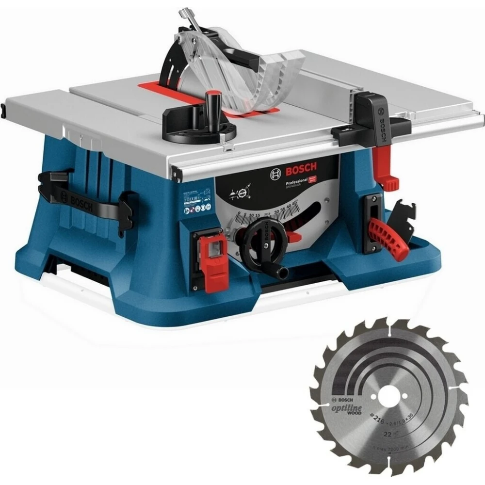 Стационарен циркуляр 1600 W, 216 mm, Bosch Professional GTS 635-216