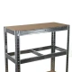 Стелаж поцинкован, 5 рафта MDF, 70Wx30Dx150H см, 175 кг/рафт, без винтове - 70Wx30Dx150H