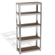 Стелаж поцинкован, 5 рафта MDF, 70Wx30Dx150H см, 175 кг/рафт, без винтове - 70Wx30Dx150H