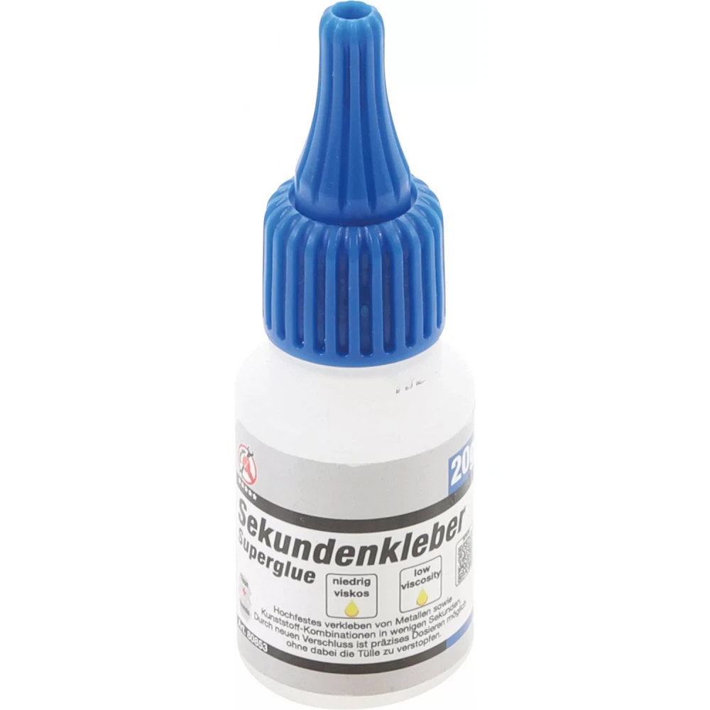 Нисковискозитетно секундно лепило 20 гр., -50°C до +80°C - BGS80853
