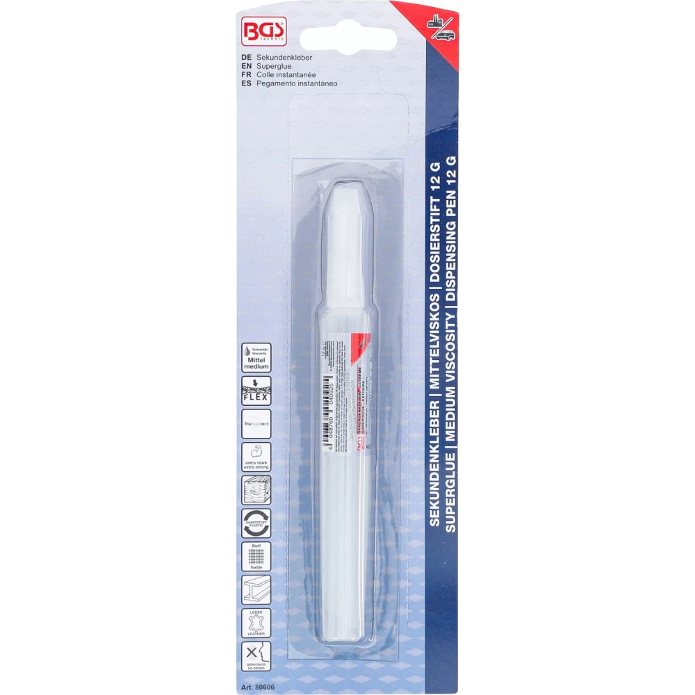 Секундно лепило (писалка)  12 гр., среден вискозитет - BGS80606