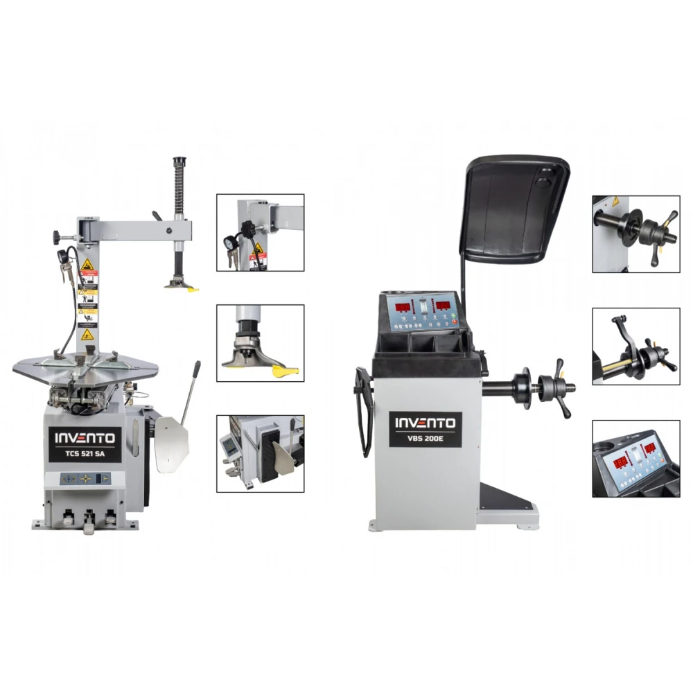 Комплект - ръчен балансьор + монтажна машина за гуми - INVSET1EXP