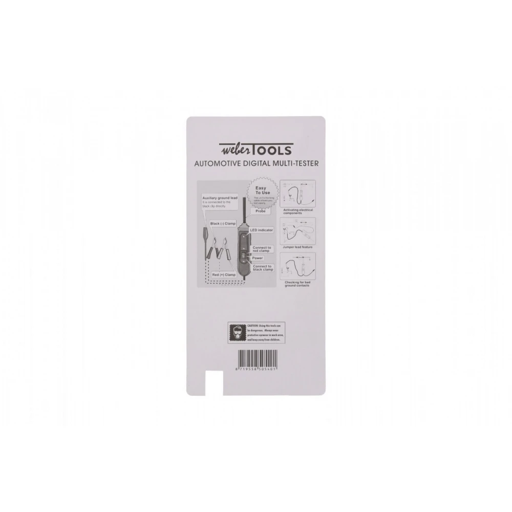 Цифров мултитестер за автомобили 6–24V, 8A - BGS-W-WT418