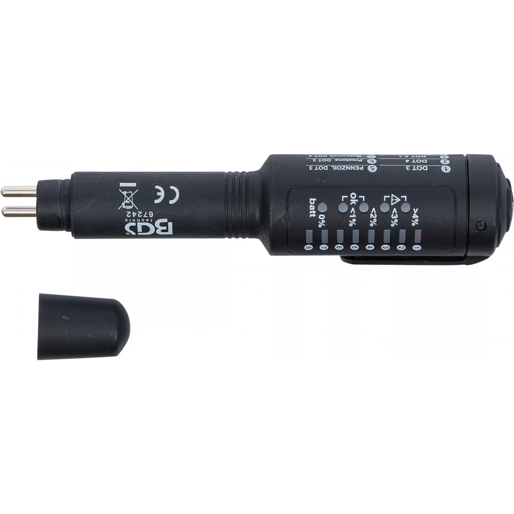 Тестер за спирачна течност DOT 3, DOT 4 и DOT 5.1 - BGS67242