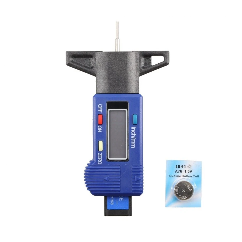 Цифров дълбокомер за протектора на гумите, 0 - 28 мм - 519-1830