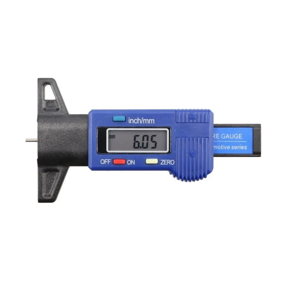 Цифров дълбокомер за протектора на гумите, 0 - 28 мм - 519-1830
