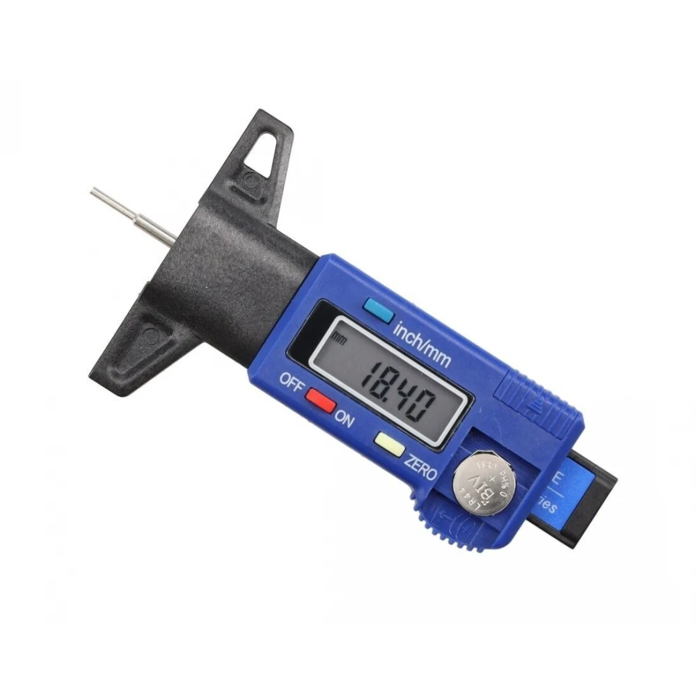 Цифров дълбокомер за протектора на гумите, 0 - 28 мм - 519-1830