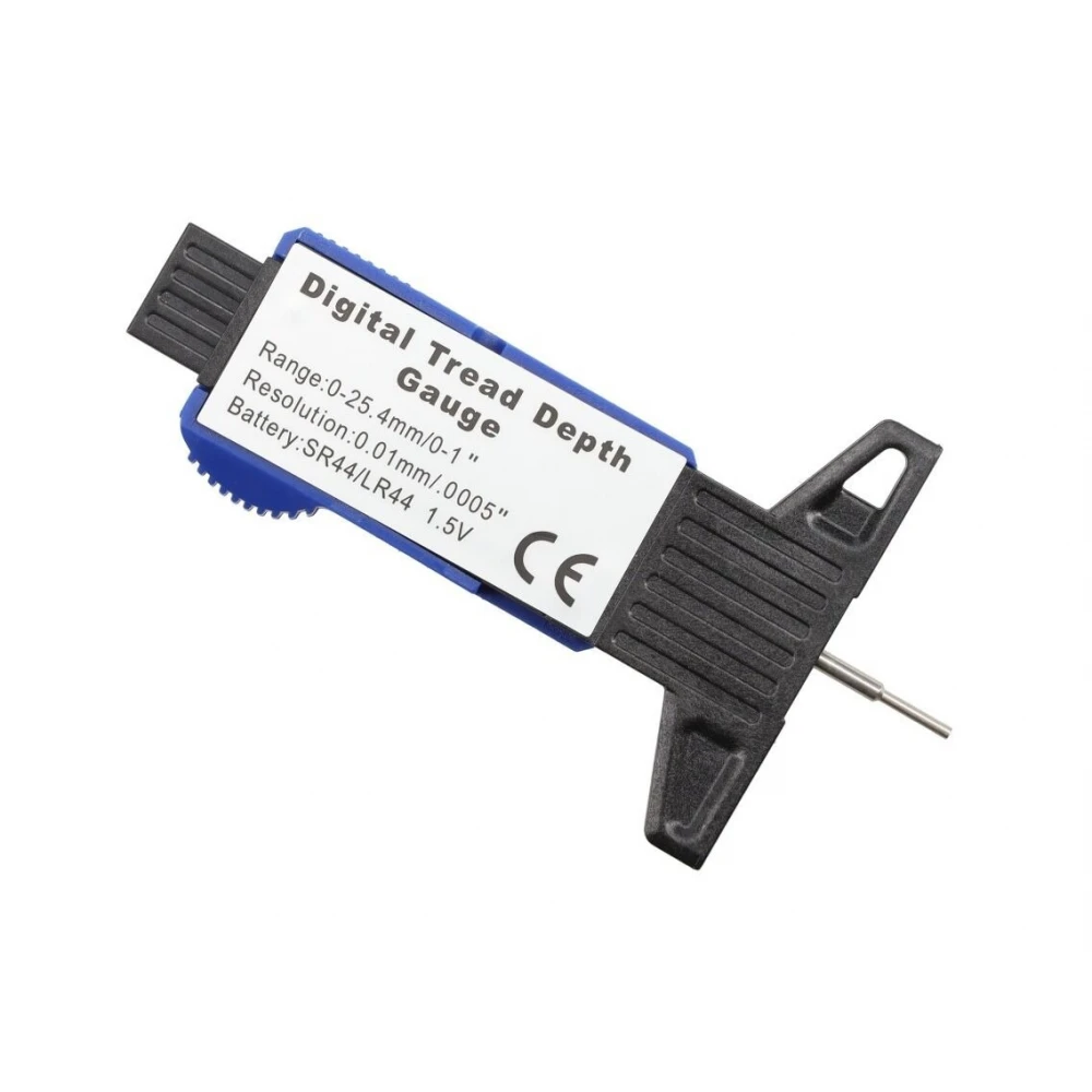 Цифров дълбокомер за протектора на гумите, 0 - 28 мм - 519-1830