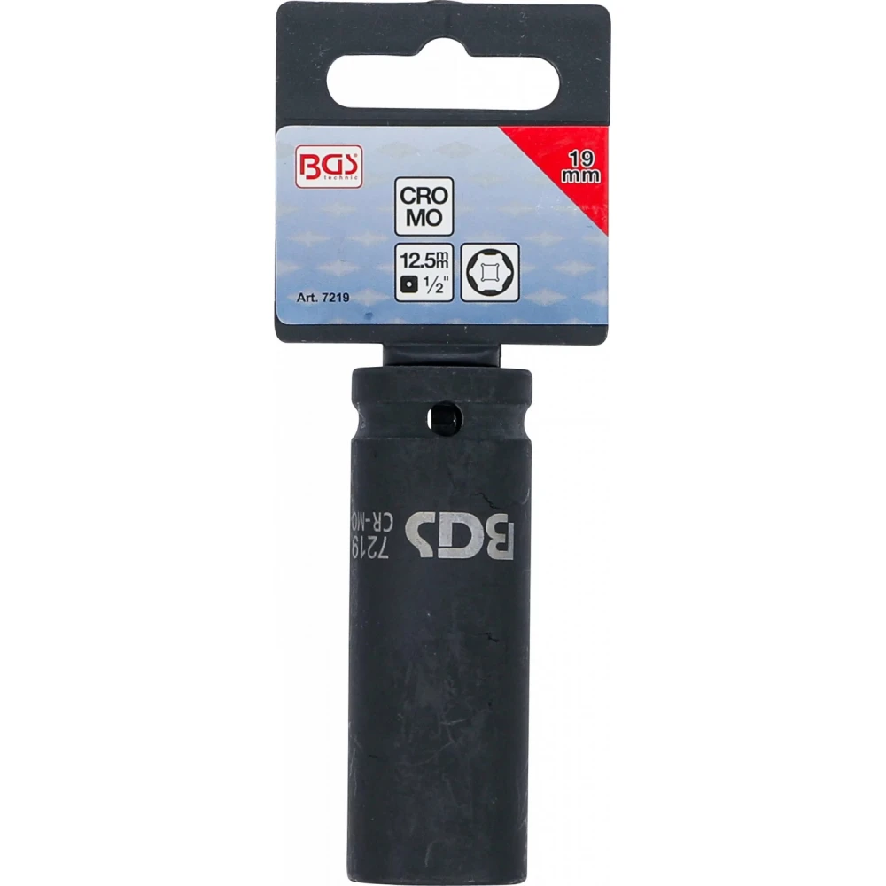 Шестостенна вложка 1/2", за пневматични и ударни гайковерти - BGS7219