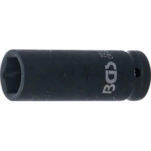Шестостенна вложка 1/2", за пневматични и ударни гайковерти - BGS7219