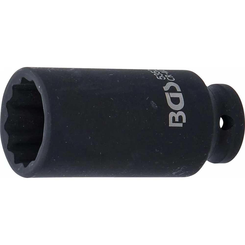 Ударна вложка, 12 стенна, дълбока, захват 1/2", 28 мм - BGS5352