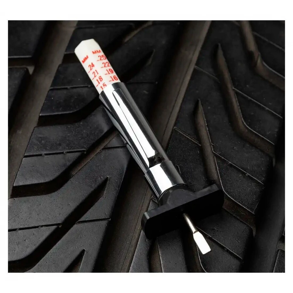 Уред за измерване дълбочина на протектора на гумите 0–25 мм - 519-1656