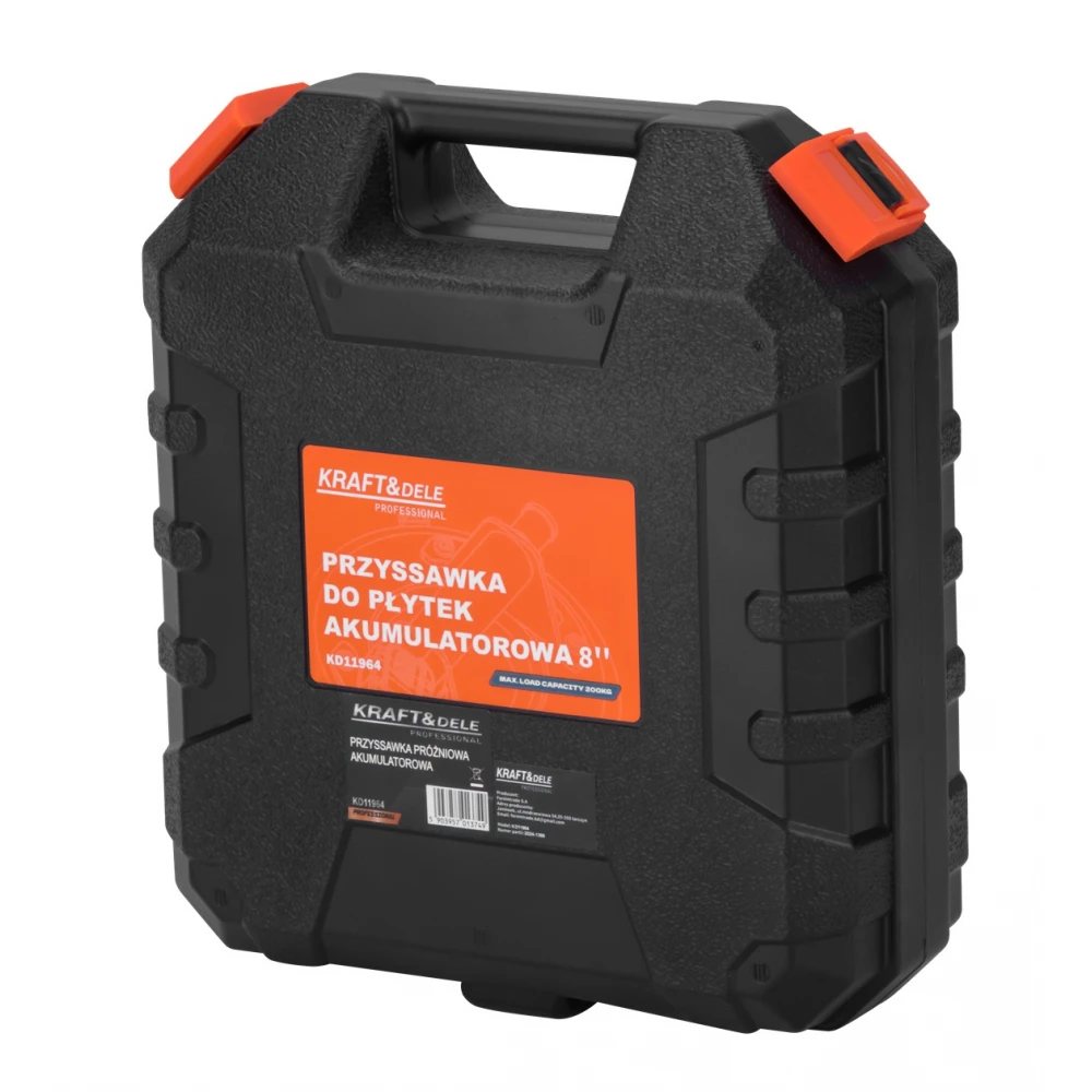 Акумулаторна вендуза 200 мм, 200 кг. с LED дисплей, 2000 mAh - KD11964