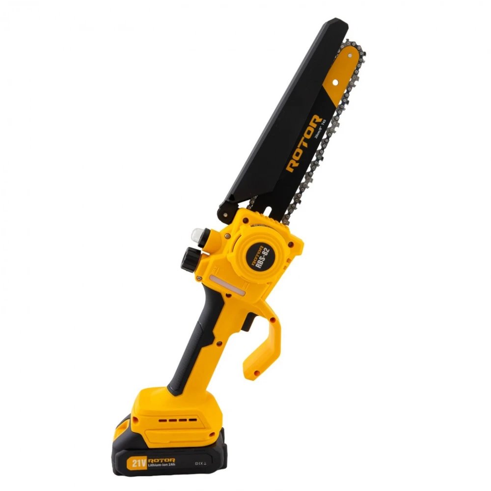 Верижен трион 8″/20см, 4500 об./мин, 20V с две батерия 20V/2Ah, зарядно, куфар - RBS-82