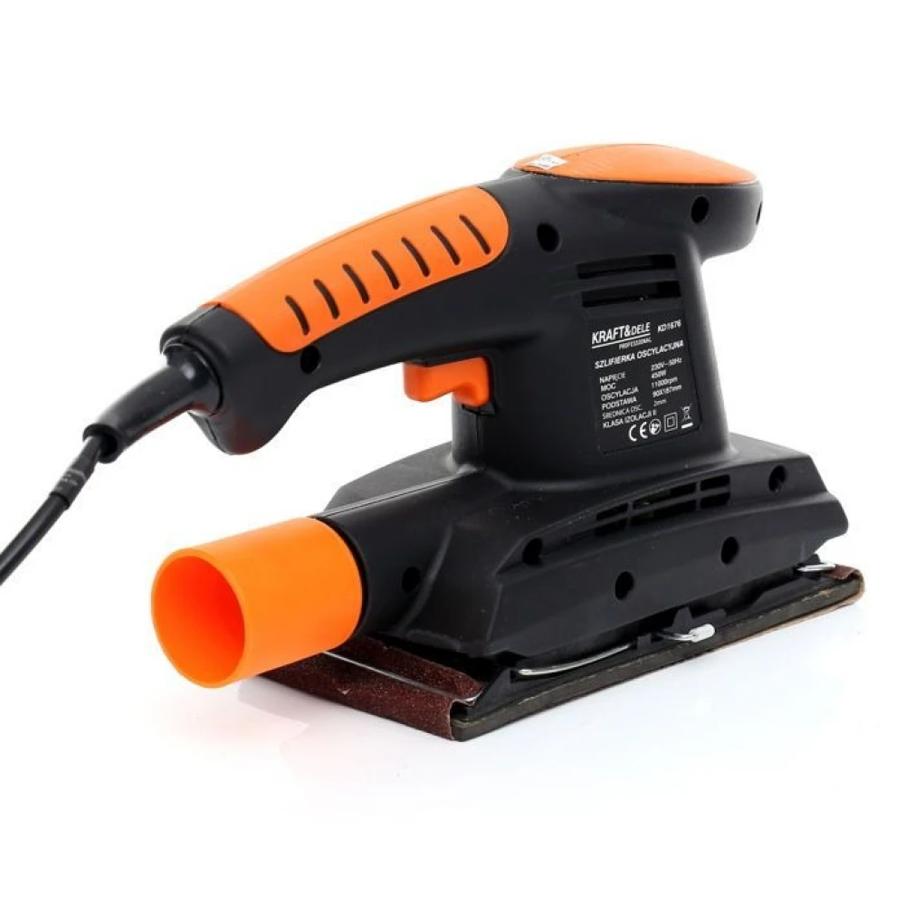 Виброшлайф 450 W, 90x187 мм, 11000 об/мин. с шкурка P80 - KD1676