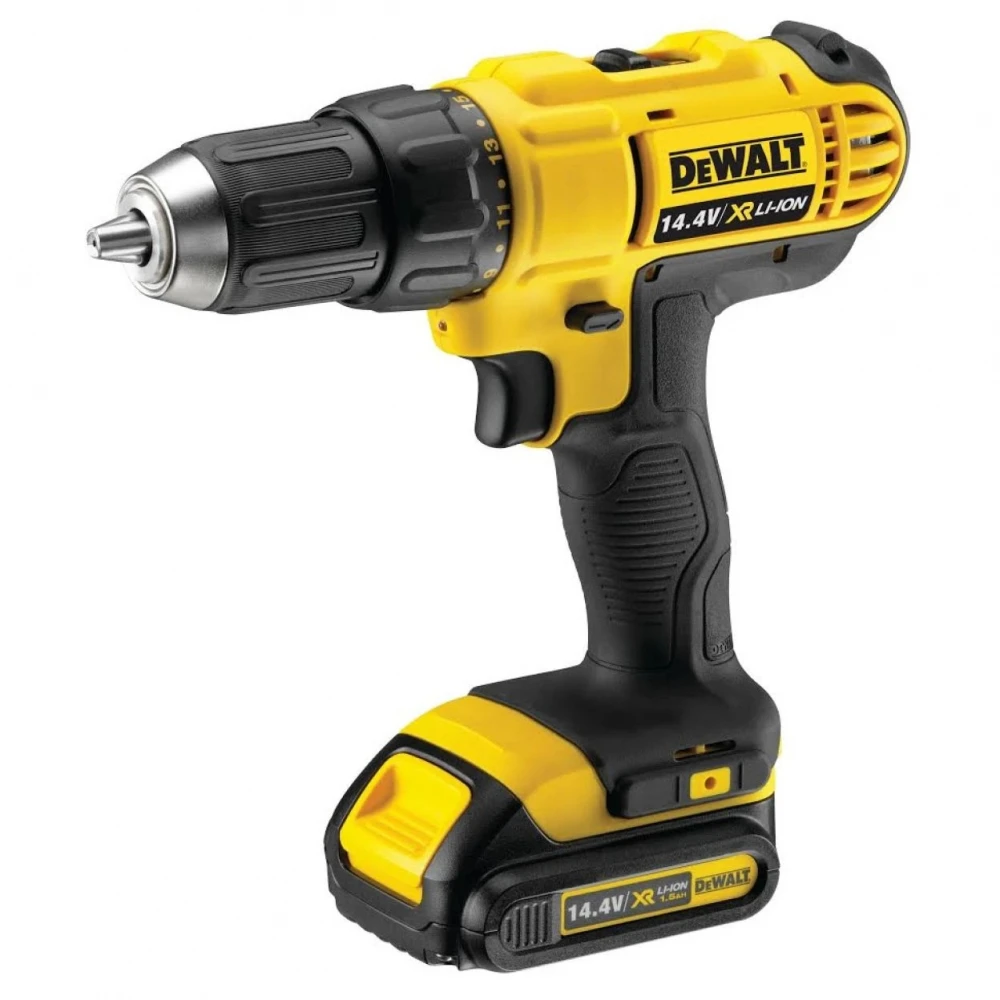 Винтоверт акумулаторен 14.4 V, 1.3 Ah, 38 Nm, DeWalt DCD734C2