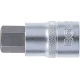 Вложка за битове (1/2"), вътрешен шестостен, 17 мм - BGS5184-H17