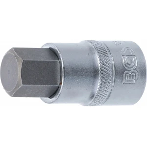 Вложка за битове (1/2"), вътрешен шестостен, 17 мм - BGS5184-H17