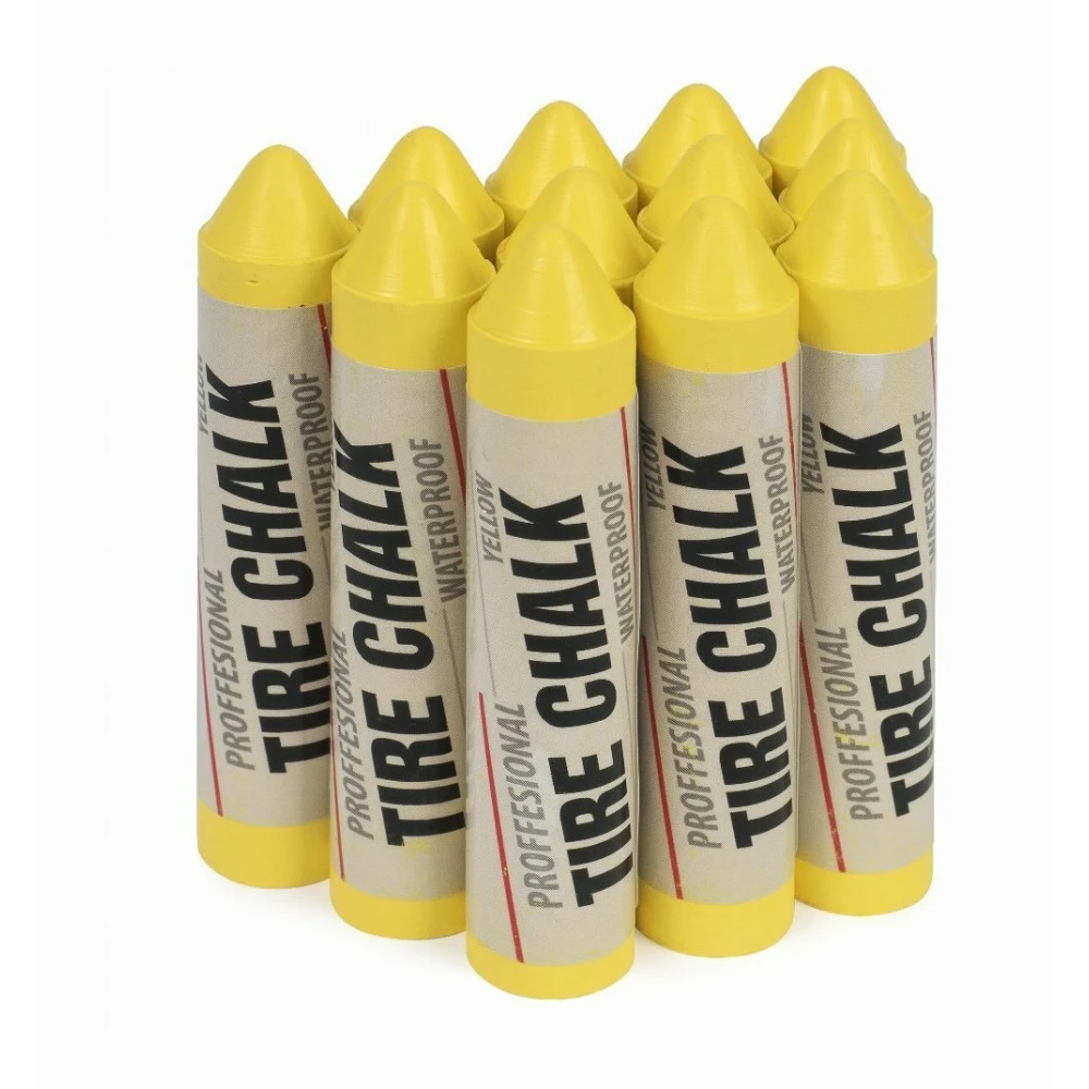 Водоустойчива маркировъчна креда за гуми, 17 мм, жълта - 595-8520