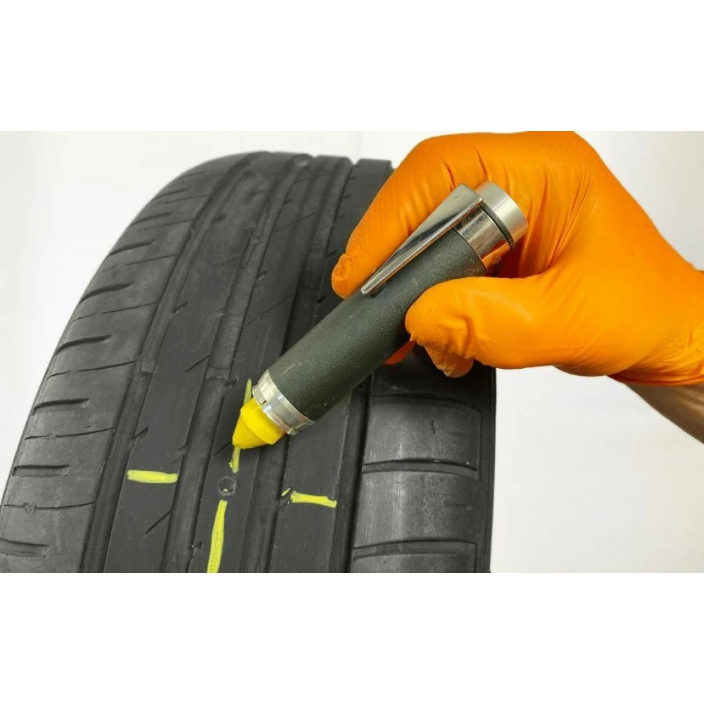 Водоустойчива маркировъчна креда за гуми, 17 мм, жълта - 595-8520