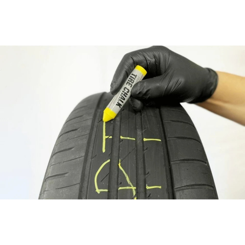 Водоустойчива маркировъчна креда за гуми, 17 мм, жълта - 595-8520