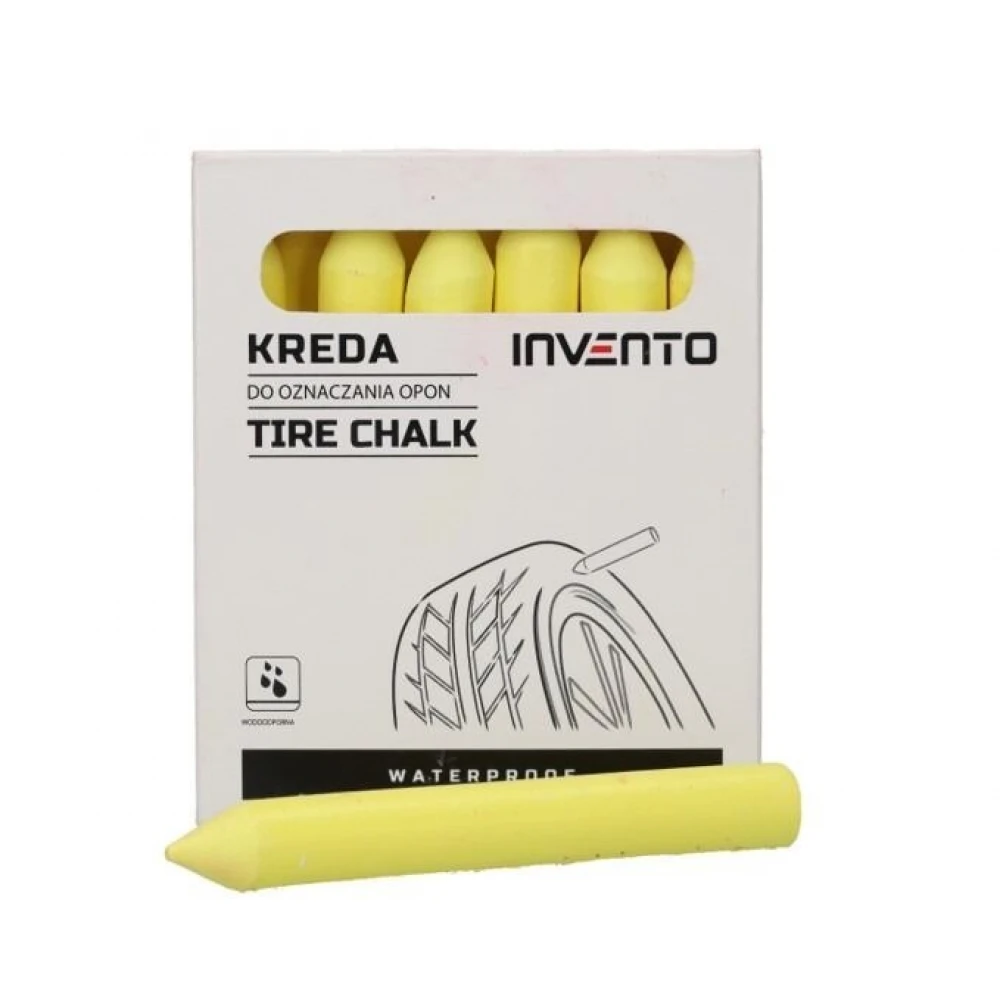 Водоустойчива маркировъчна креда за гуми, жълта, 13 мм - 595-8472