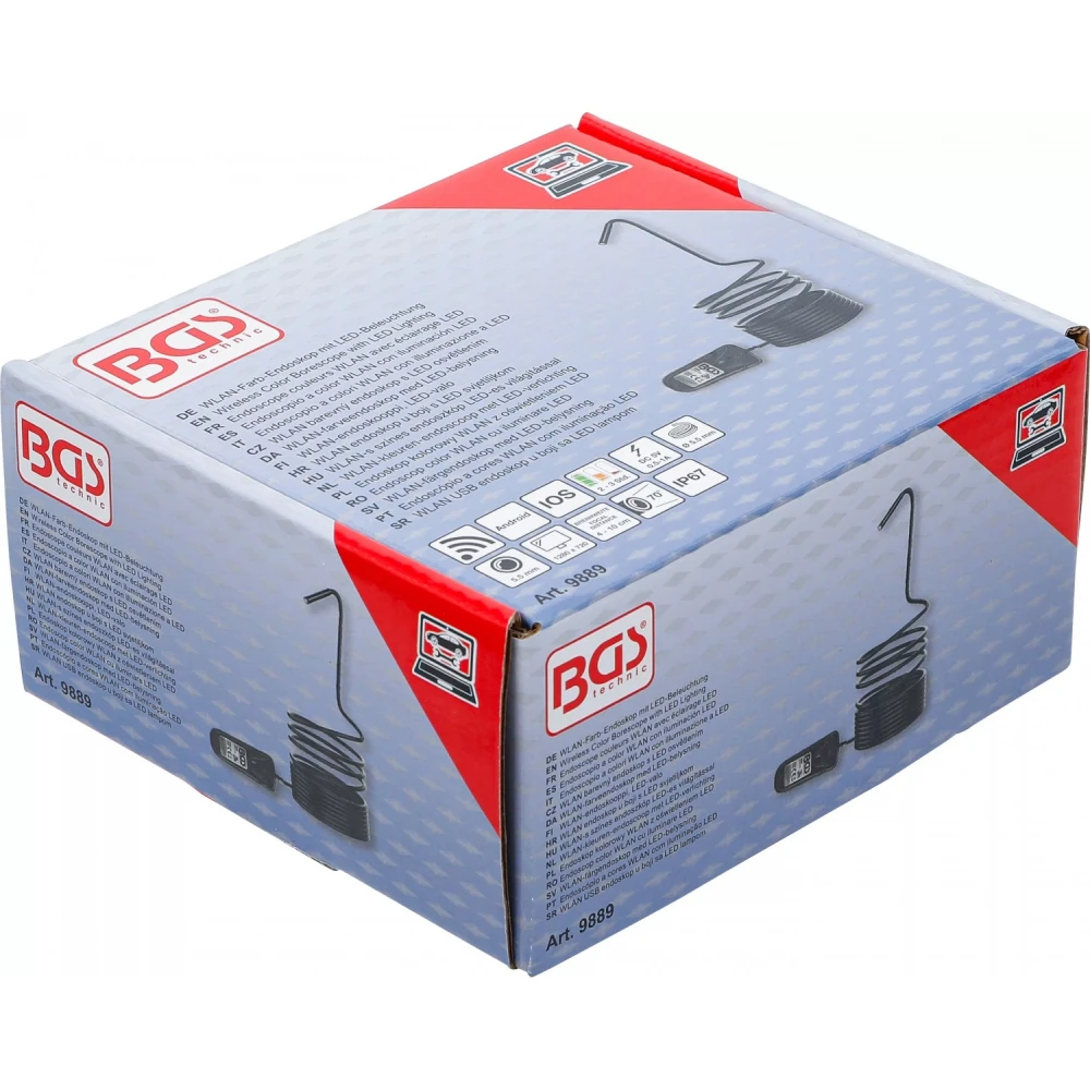 WiFi цветен ендоскоп с LED осветление, 300 Mbps - BGS9889