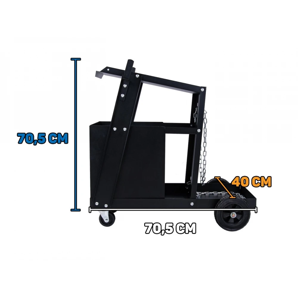 Заваръчна количка с дръжка и 4 чекмеджета - G80088