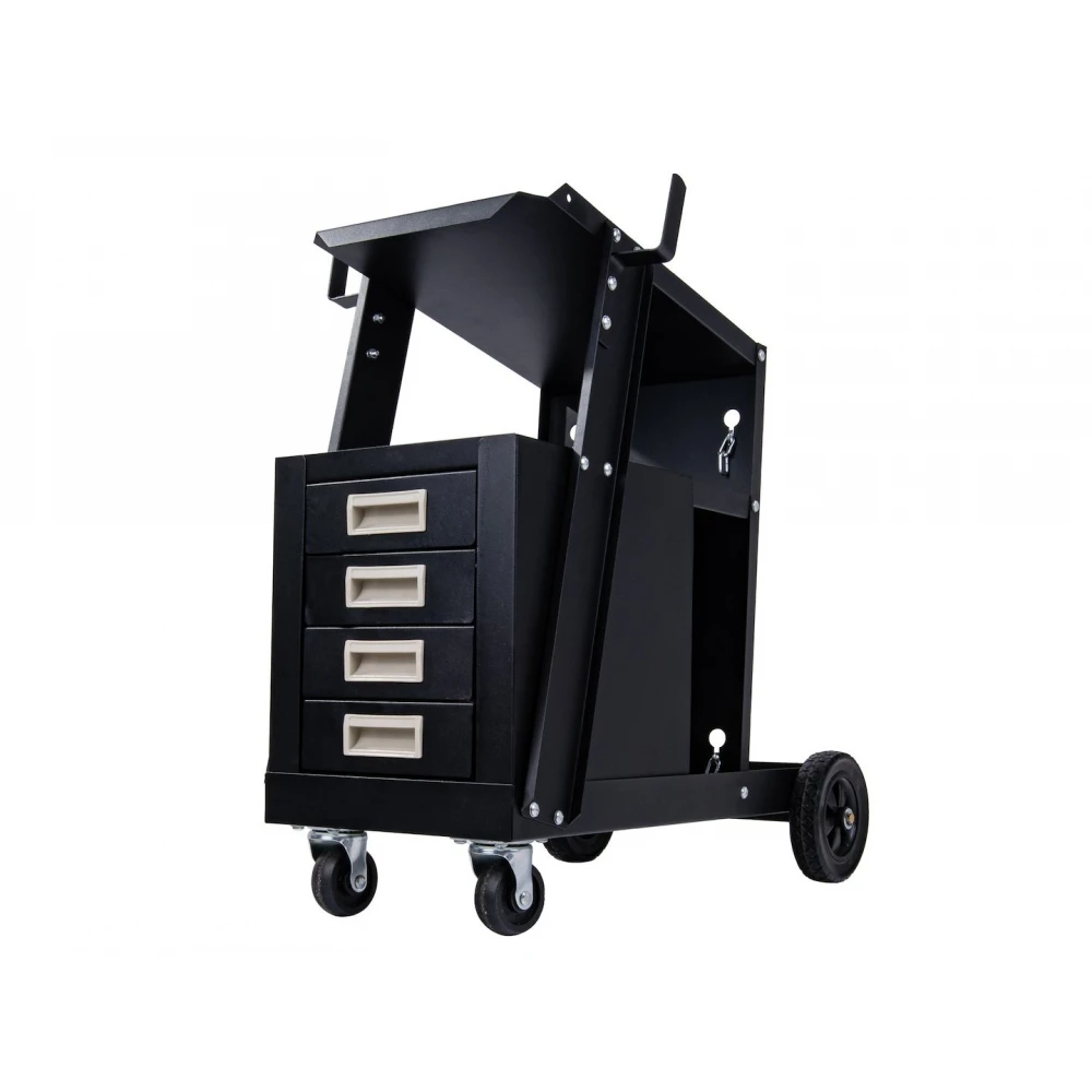 Заваръчна количка с дръжка и 4 чекмеджета - G80088