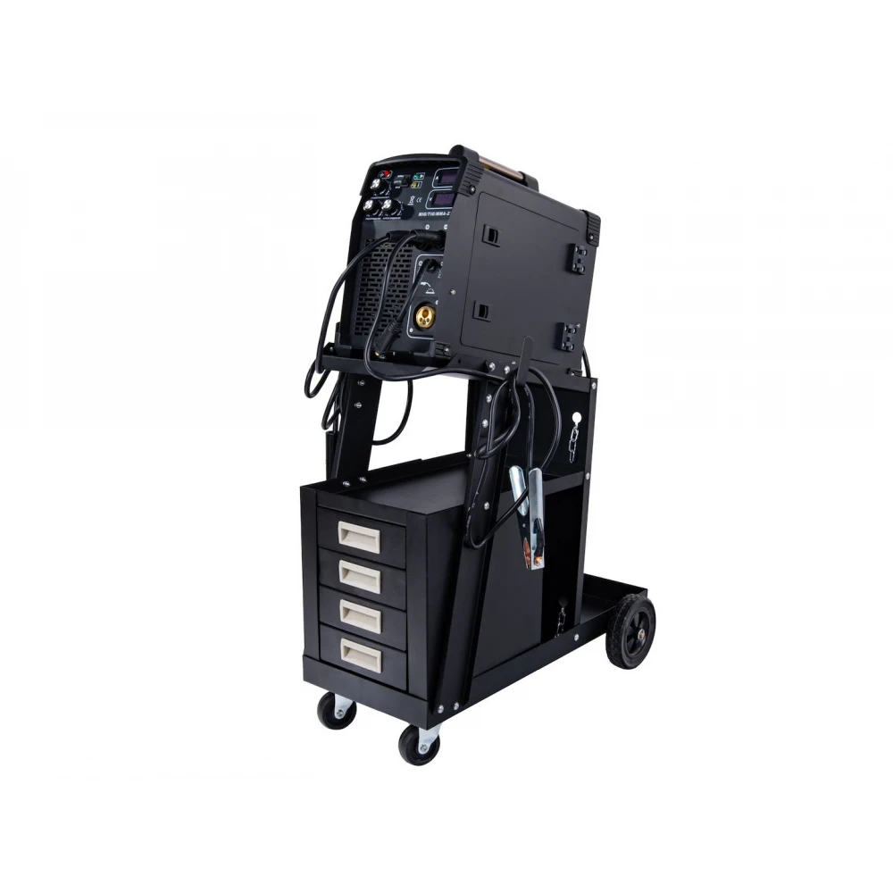 Заваръчна количка с дръжка и 4 чекмеджета - G80088